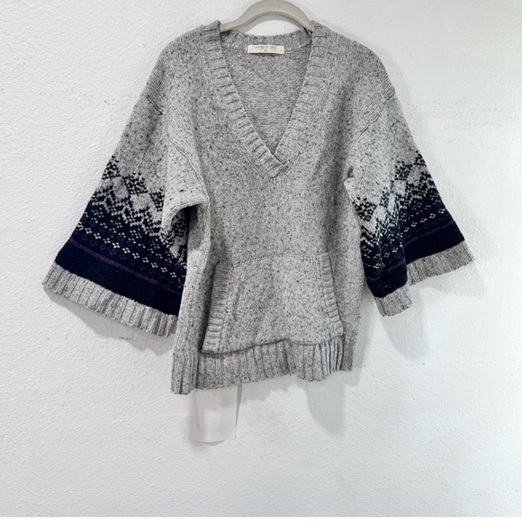 Melrose Sweaters - MELROSE CHIC knitted boho sweat V- neck